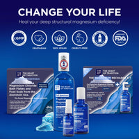 Thumbnail for Topical Magnesium Oil Spray Glass Bottle from Ancient Zechstein Sea and Trace Mineral 7 floz - Transdermal Pure Magnesium Spray Oil for Feet, Muscle Relaxation, Leg Cramps, Sleep and Overall Health