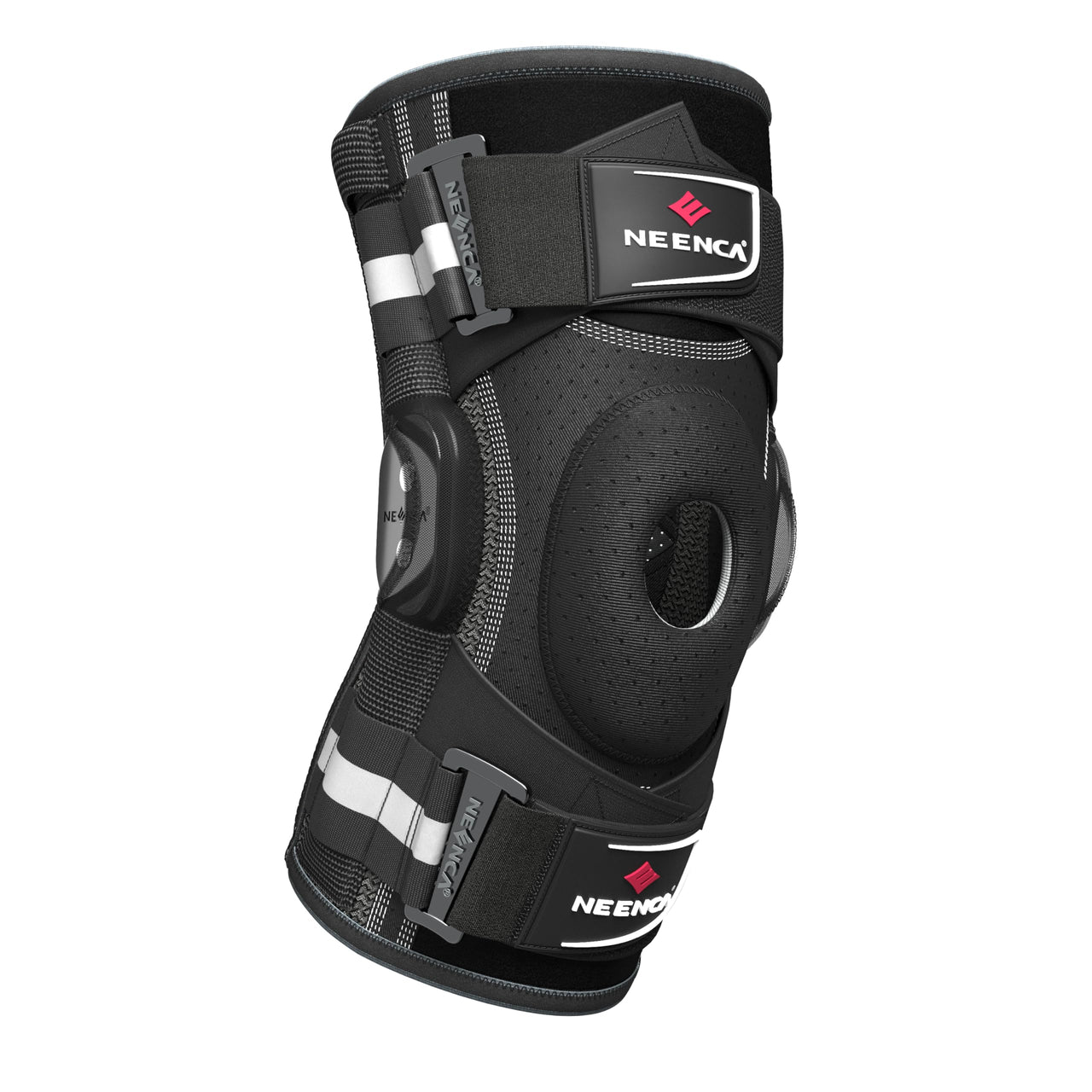 NEENCA Professional Knee Brace X-Large for Knee Pain, Hinged Knee Support with Patented X-Strap Fixing System, Strong Stability for Pain Relief, Arthritis, Meniscus Tear, ACL, PCL, MCL, Runner, Sport, Workout
