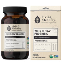 Thumbnail for Living Alchemy Gut Health Supplements for Men & Women - Your Flora Probiotic Professional Digestion Supplement with Fermented Soybean, Prebiotics, Digestive Enzyme - Vegan, Non-GMO, 60 Pcs
