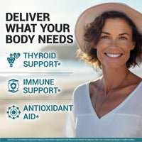 Thumbnail for Dr. Berg Sea Kelp Enhanced Iodine - 200 mcg of Premium Iodine - Seaweed Blend Includes Klamath Blue-Green Algae & Sea Kelp - 90 Capsules