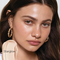 Thumbnail for Saie Glowy Super Gel Lightweight Illuminator, Starglow Duo - Luminizer for Glowing Skin, Wear Alone or Under Makeup - Includes Full Size (1 fl oz) + Mini (0.5 fl oz)
