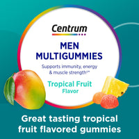 Thumbnail for Centrum Men's Multivitamin Gummies, Immune, Energy, Healthy Appearance Support, 100 Count, 50 Day Supply