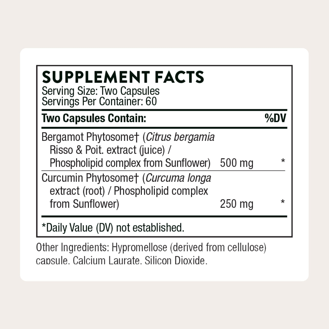 THORNE - Metabolic Health - Gut Health Supplement to Aid Weight Management* - Formulated with Bergamot and Turmeric (Curcumin Phytosome) - 60 Servings