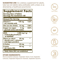 Thumbnail for Solgar Skin, Nails & Hair - 120 Tablets, Pack of 2 - Advanced MSM Formula - Non GMO, Vegan, Gluten & Dairy Free - 120 Total Servings