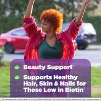 Thumbnail for Natrol Biotin 10000mcg, 4X Faster Dissolve Supplement for Healthy Hair, Skin and Nails for Those Low in Biotin, Plus Energy Metabolism Support, 60 Tablets, Up to a 60 Day Supply