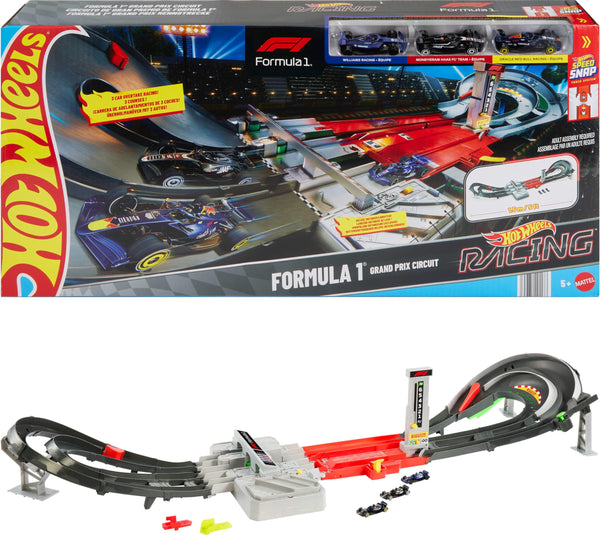 Hot Wheels Formula 1® Grand Prix Circuit & 3 Cars (Teams May Vary)