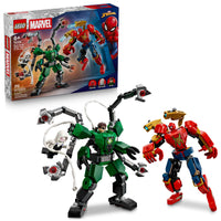 Thumbnail for LEGO Marvel Mech Battle: Spider-Man vs. Doc Ock Building Toys for Kids - Super Hero & Villain Poseable Mech Toys W/3 Marvel Minifigures for Kids & Fans, Ages 6+ - Gift Idea for Birthdays - 76338