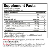 Thumbnail for Futurebiotics Antarctic Krill Oil 1000mg with Omega-3s EPA, DHA, Astaxanthin and Phospholipids - Premium Krill Oil Heavy Metal Tested, Non GMO – 90 Softgels (45 Servings)