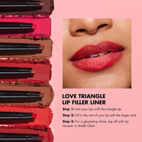 Thumbnail for e.l.f. Love Triangle Lip Filler Liner, 2-in-1 Lipliner Pencil For Sculpting & Filling, Long-Lasting Intense Color, Vegan & Cruelty-Free, Soft Pink