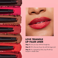 Thumbnail for e.l.f. Love Triangle Lip Filler Liner, 2-in-1 Lipliner Pencil For Sculpting & Filling, Long-Lasting Intense Color, Vegan & Cruelty-Free, Light Brown