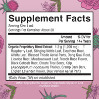 Thumbnail for MaryRuth Organics USDA Organic Women's Wellness Liquid Herbal Supplements | Includes Stinging Nettle, Raspberry Leaf, Eleuthero Root, Chaste Tree Berry | Menstrual Support | Non-GMO, Vegan