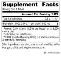 Thumbnail for Source Naturals Bromelain,Pineapple Enzyme, 2,000 GDU/GRAM - 500 MG - 60 Vegan Tablets