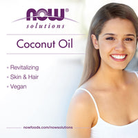 Thumbnail for NOW Foods Solutions, Liquid Coconut Oil, Light and Nourishing, Promotes Healthy-Looking Skin and Hair, 4-Ounce