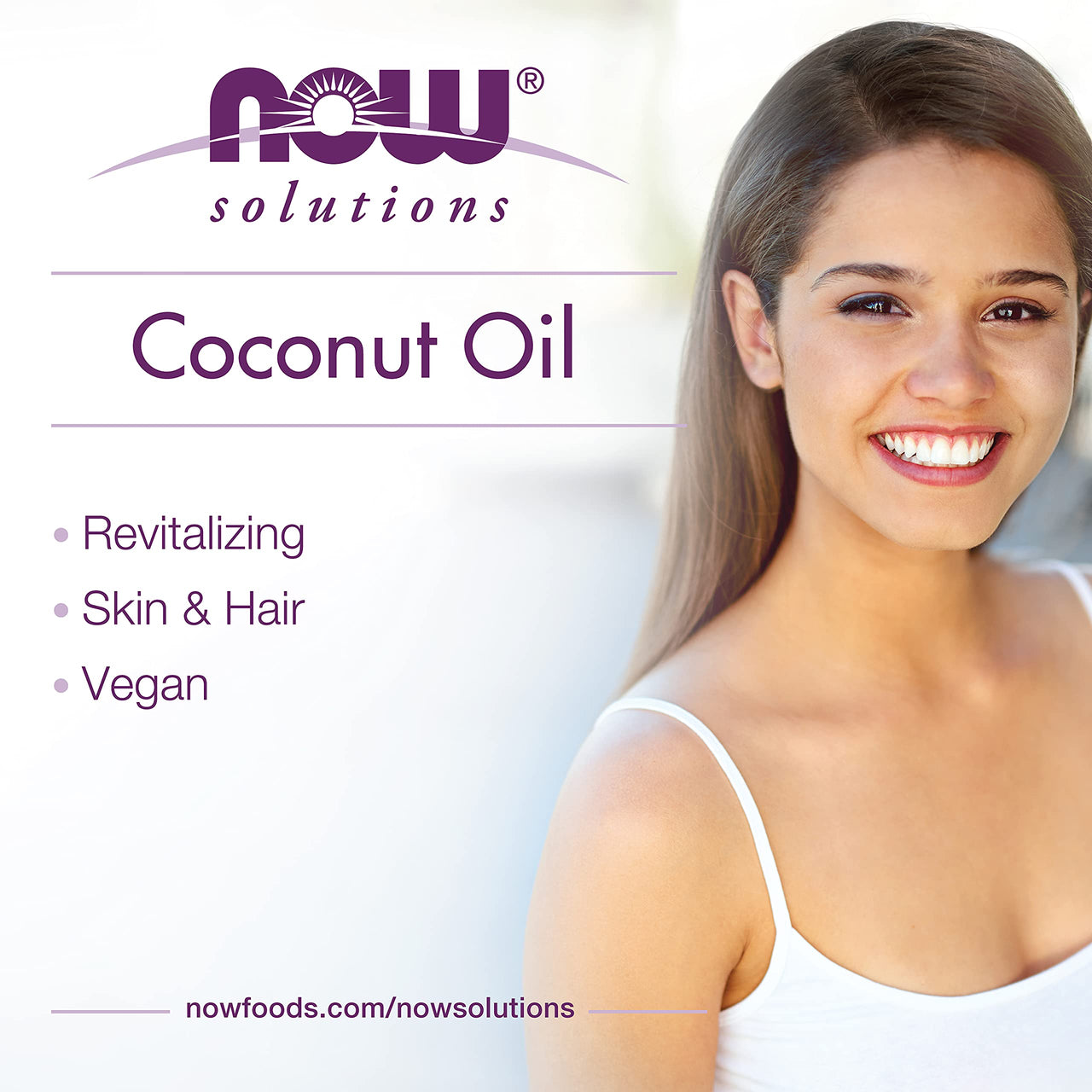 NOW Solutions, Liquid Coconut Oil, Light and Nourishing, Promotes Healthy-Looking Skin and Hair, 4-Ounce (Pack of 2)