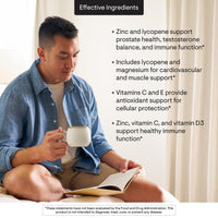 Thumbnail for THORNE - Men's Multi 50+ - Comprehensive Daily Multi with Vitamins A, B6, B12, C, D, E, Zinc & More - Support Heart, Brain, Prostate, Muscle & Immune Health* - Third-Party Certified - 180 Capsules
