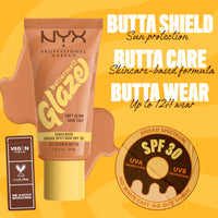Thumbnail for NYX PROFESSIONAL MAKEUP Buttermelt Glaze Soft Glow Skin Tint + SPF 30, Up To 12HR Wear, 03 Cashew Butta