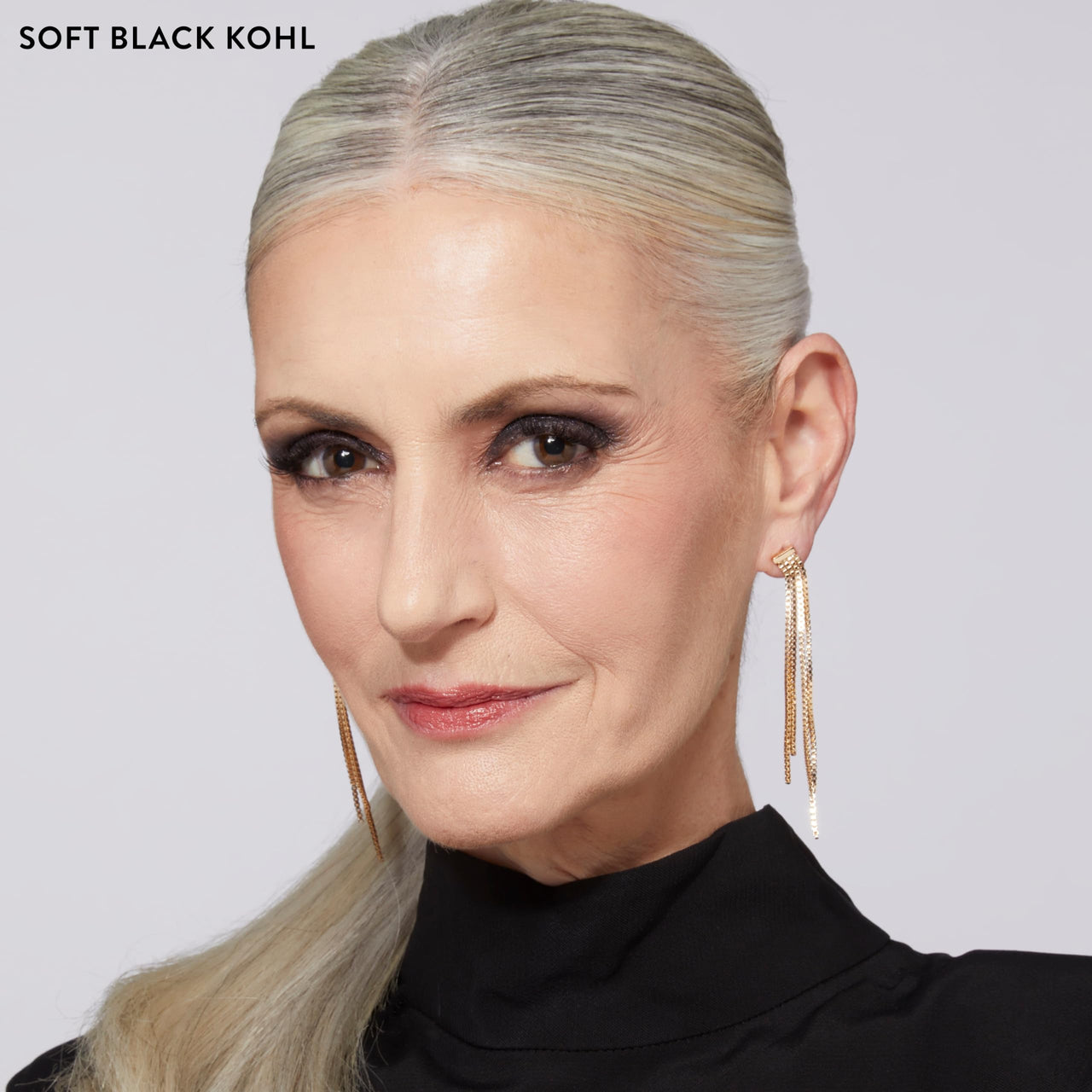LAURA GELLER NEW YORK Kajal Longwear Kohl Eyeliner Pencil - Soft Black Kohl - Caffeine and Vitamin E - Smooth & Blendable Liner - Built-In Sharpener