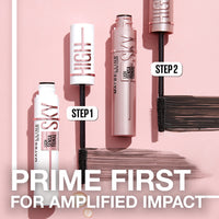 Thumbnail for Maybelline Lash Sensational Sky High Serum Infused Lash Primer for Mascara, Lengthening, Thickening, Tinted and Washable Formula, Soft Black, 1 Count