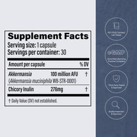Thumbnail for Pendulum Akkermansia Probiotic with Prebiotic Fiber - Increases GLP-1 Production, Delayed Release, Third-Party Tested, 100M AFU Live Strain for Gut Health for Men & Women (30 Capsules, 1-Pack)
