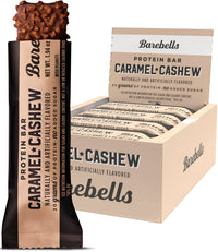 Thumbnail for Barebells Protein Bars Caramel Cashew - 12 Count, 20g High Protein Treats - Chocolate Nutrition Bar with 1g Total Sugars - On-The-Go Breakfast or Post-Workout Snack