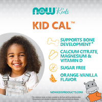 Thumbnail for NOW Supplements, Kid Cal with Calcium Citrate, Magnesium and Vitamin D, Tart Orange, 100 Chewables, Packaging May Vary (Pack of 2)
