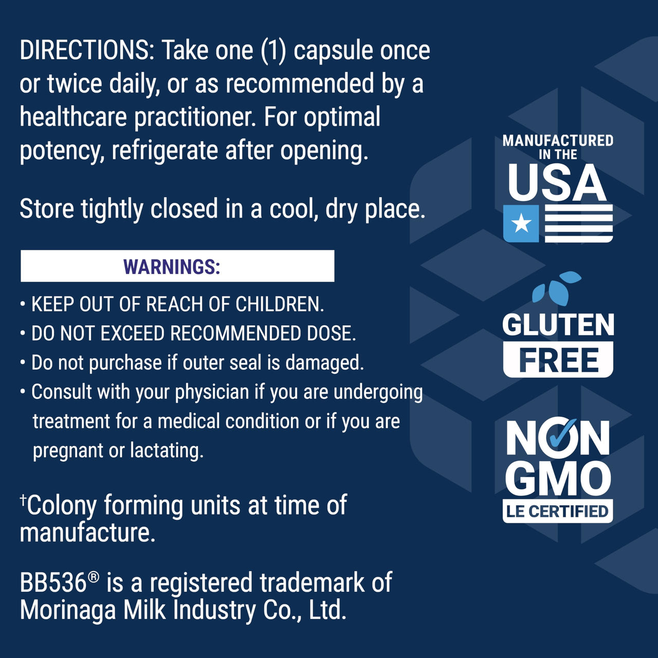 Life Extension Bifido GI Balance, probiotics, Bifidobacterium longum BB536® (2 Billion CFU), Support Healthy Gut & Digestive Health, Gluten-Free, Non-GMO, Vegetarian, 60 Capsules