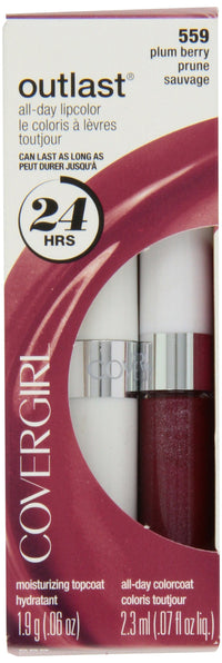 Thumbnail for CoverGirl Outlast All Day Two Step Lipcolor, Plum Berry 559, 0.13 Ounce