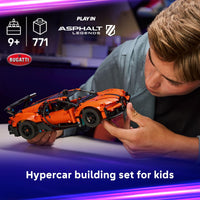Thumbnail for LEGO Technic Bugatti Chiron Pur Sport Hypercar Building Toy for Boys & Girls - Sports Car Toy W/Realistic Steering & Engine for Kids & Racing Fans, Ages 9+ - Gift Idea for Birthdays - 42222