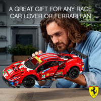 Thumbnail for LEGO Technic Ferrari 488 GTE “AF Corse #51” 42125 - Champion GT Series Sports Race Car, Exclusive Collectible Model Kit, Collectors Set for Adults to Build