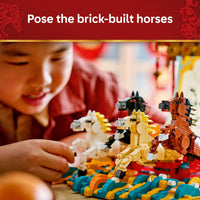 Thumbnail for LEGO Spring Festival Galloping Horse Canvas Kids Building Toy - Year of the Horse Toy for Girls & Boys, Ages 10+ - Buildable Chinese New Year Decoration - Gift Idea for Birthdays & Families - 80119