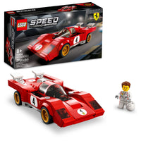 Thumbnail for LEGO Speed Champions 1970 Ferrari 512 M 76906 Building Set - Sports Red Race Car Toy, Collectible Model Building Set with Racing Driver Minifigure, Gift for Grandchildren, Boys, Girls and Kids Ages 8+