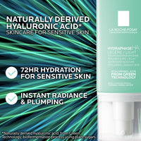 Thumbnail for La Roche-Posay Hydraphase HA Light Face Moisturizer, Hyaluronic Acid Face Moisturizer with 72HR Hydration, Oil Free & Non-Comedogenic, 50 ML, 1.69 fl. oz.