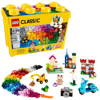 Thumbnail for LEGO Classic Large Creative Brick Box 10698 Building Set, Toy Storage Solution for Home or Classrooms, Interactive Building Toy for Kids, Boys, and Girls