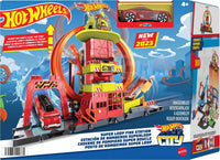 Thumbnail for Hot Wheels City Super Loop Fire Station Playset & 1 Toy Car