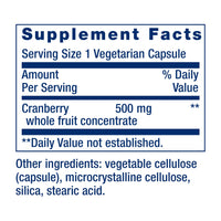 Thumbnail for Life Extension Cran-Max®, 500 mg, cranberry whole fruit concentrate, promotes urinary tract health with powerful antioxidants, gluten-free, vegetarian, non-GMO, 60 capsules