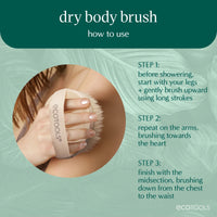 Thumbnail for EcoTools Dry Body Brush, Dry Brushing Body Brush for Smooth Skin, Exfoliating Brush Removes Dry Skin, Easy-to-Use Handle, Eco-Friendly Dry Brush, Synthetic Cruelty-Free Bristles, 1 Count