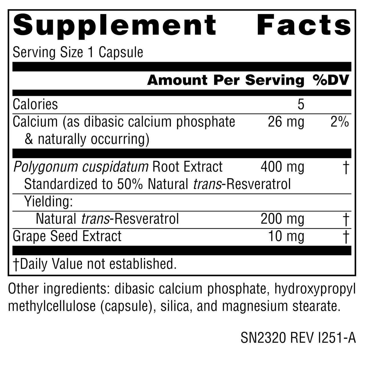 Source Naturals Resveratrol, for Heart and Healthy Aging* - 200 mg- 60 Vegan Capsules