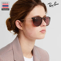 Thumbnail for Ray-Ban RB4171 ERIKA CLASSIC POLARIZED Phantos Shaped Sunglasses for Men & Women – Includes Official Rayban Eyewear Kit – Ideal Formal & Casual Wear Sunglasses – Brown Gradient Lens