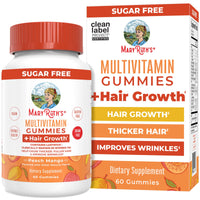 Thumbnail for MaryRuth's Multivitamin + Hair Growth Gummies | with Lustriva® | Biotin 10000mcg | B Vitamins | Formulated for Thicker Hair, Wrinkles, Fine Lines, Skin Care | Ages 18+ | 30 Servings