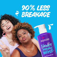 Thumbnail for Aussie 3 Minute Miracle Moist Deep Conditioner for Dry Hair, Avocado & Jojoba Oil, Safe for Color Treated Hair, Nourishing Hydration, Silky Shine, Paraben-Free, 16 Fl Oz Each, Triple Pack