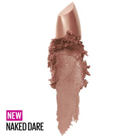 Thumbnail for Maybelline Color Sensational Lipstick, Lip Makeup, Cream Finish, Hydrating Lipstick, Nude, Pink, Red, Plum Lip Color, Naked Dare, 0.15 oz; (Packaging May Vary)