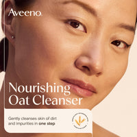 Thumbnail for Aveeno Calm + Restore Nourishing Oat Cleanser, Daily Hydrating Facial Cleanser & Face Wash for Sensitive Skin, Non-Foaming, Hypoallergenic, Non-Comedogenic, Fragrance-Free, with Feverfew, 7.8 fl oz