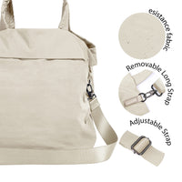 Thumbnail for ODODOS 19L Multi Hobo Bags 2.0 with 2 Straps for Women, Totes Handbags, Crossbody Shoulder Bags, Beige