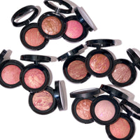 Thumbnail for LAURA GELLER NEW YORK Baked Blush-n-Brighten Marbleized Blush + Angled Brush (02 Pink Buttercream, 47mm)