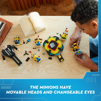 Thumbnail for LEGO Despicable Me 4 Brick-Built Gru and Minions Figure, Buildable Minions Toy for Kids, Dancing Despicable Me Toy Figures Playset, Play-and-Display Birthday Gift for Boys and Girls, 75582
