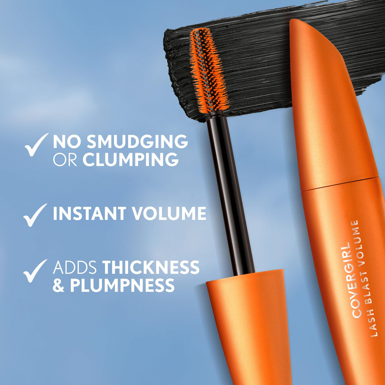 COVERGIRL LashBlast Volume Mascara, 1 Tube (0.44 oz), Very Black Color, Volumizing Mascara, Hypoallergenic, For All Eye Colors & Skin Tones (packaging may vary)