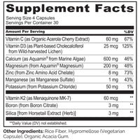 Thumbnail for NATURELO Calcium Supplement - with Vitamin C, Vitamin D3, K2, and Calcium Magnesium Zinc for Bone Strength with Calcium 600mg - Plant-Based, 120 Vegetarian Capsules, Non-GMO, Soy & Gluten-Free