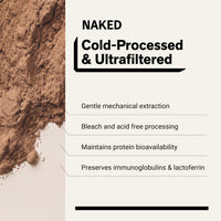 Thumbnail for NAKED Whey Chocolate Protein Powder - Only 3 Ingredients - Grass Fed Whey Protein Powder, Organic Chocolate and Organic Coconut Sugar, NSF Certified, No GMO, No Soy, and Gluten Free - 24 Servings
