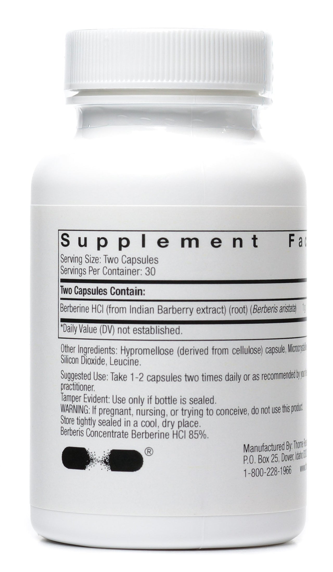THORNE BERBERINE-500 (Pack of 2) 60 capsules each