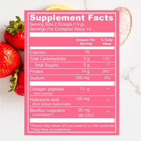 Thumbnail for Vital Proteins Beauty Collagen (Strawberry Lemon, Canister) - 120mg of Hyaluronic Acid and 15g of Collagen Per Serving